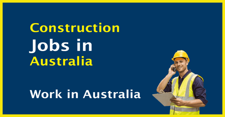 Construction Jobs in Australia 2024 | Work in Australia