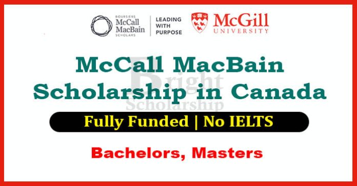McCall MacBain Scholarship 2023-24 in Canada (Fully Funded)