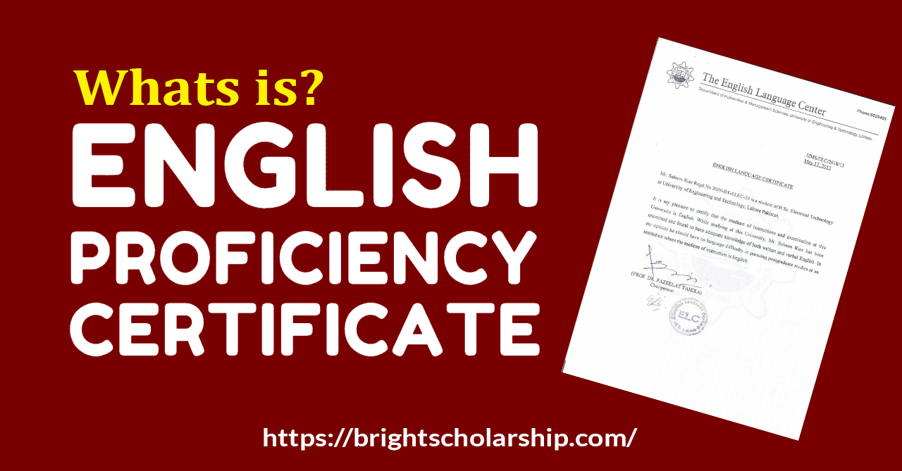 What is an English Proficiency Language Certificate and Where to get it ...
