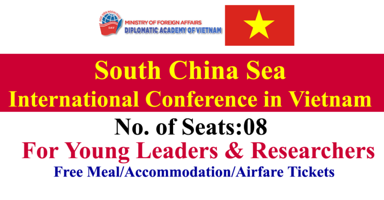 South China Sea International Conference 2024 in Vietnam (Fully Funded)