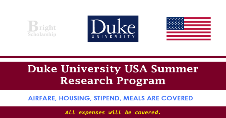 Duke University Research Program 2025 in USA (Fully Funded)
