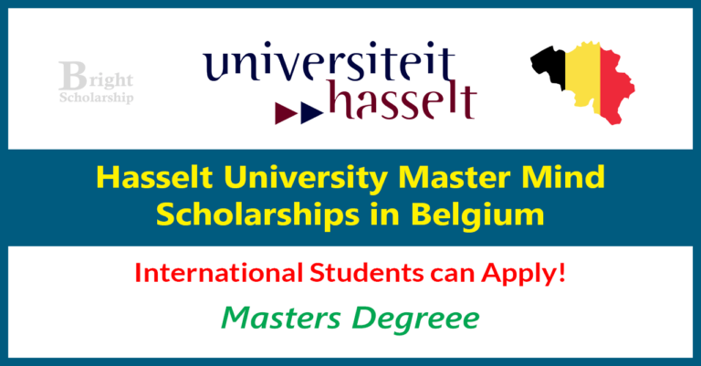 Hasselt University Master Mind Scholarships 2025 in Belgium (Funded)