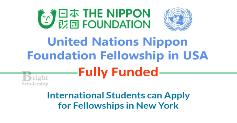 United Nations Nippon Foundation Fellowship 2026 in USA (Fully Funded)