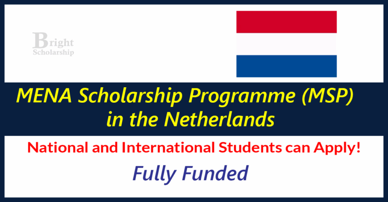 MENA Scholarship Programme 2025 in Netherlands