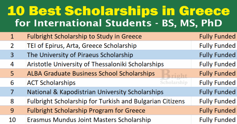 10 Best Scholarships in Greece 2026 for International Students