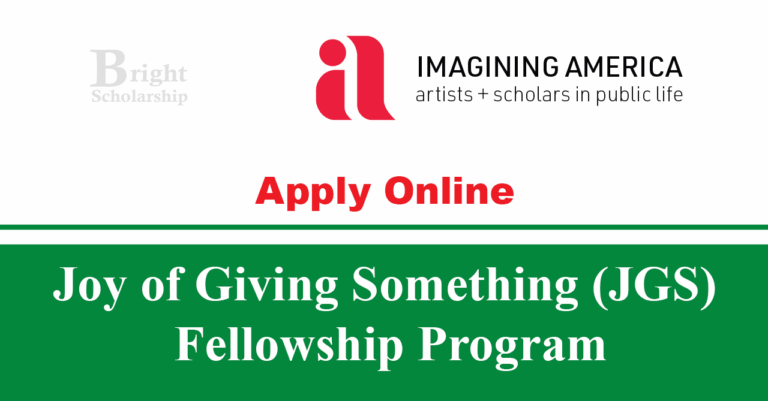 Joy of Giving Something Fellowship 2026 (Paid)