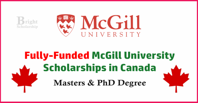 McGill University Scholarships 2026 in Canada (Fully Funded)