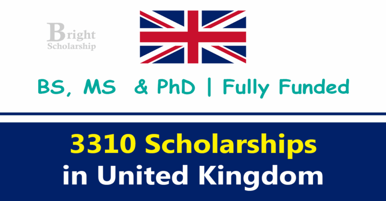 3310 BS MS PhD United Kingdom Scholarships 2025-26 (Fully Funded)