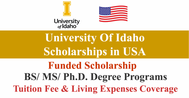 University Of Idaho Scholarships 2025-26 in USA (Funded)