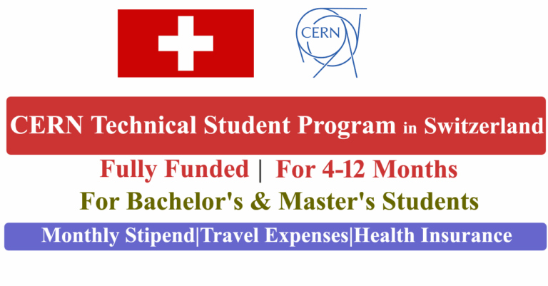 CERN Technical Student Program 2026 in Switzerland (Fully Funded)