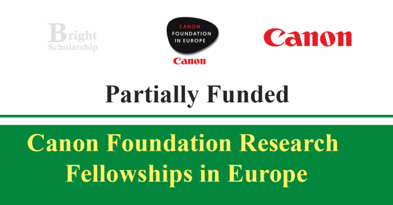 Canon Foundation Research Fellowships 2026 in Europe (Funded)