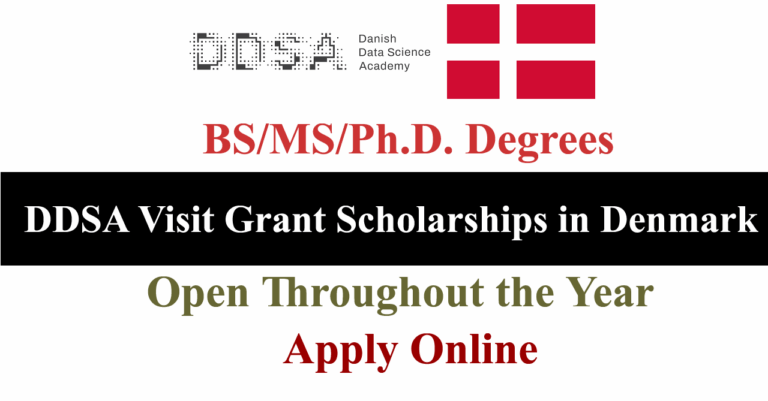 DDSA Visit Grant Scholarships 2026 in Denmark (Funded)