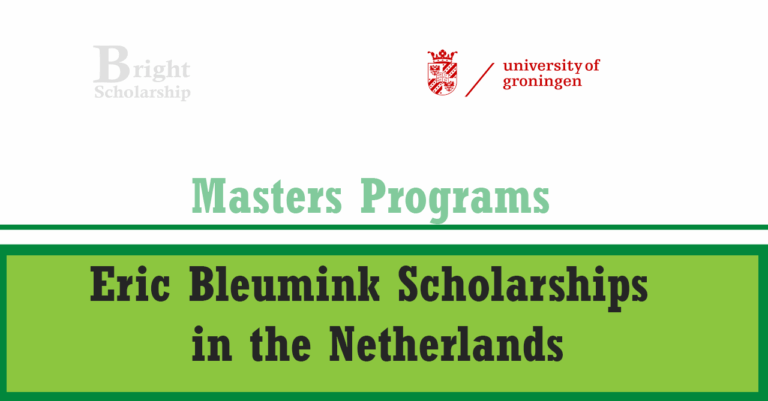 Eric Bleumink Scholarship 2026 in Netherlands (Fully Funded)