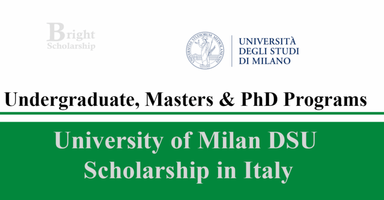 University of Milan DSU Scholarship 2025 in Italy (Fully Funded)