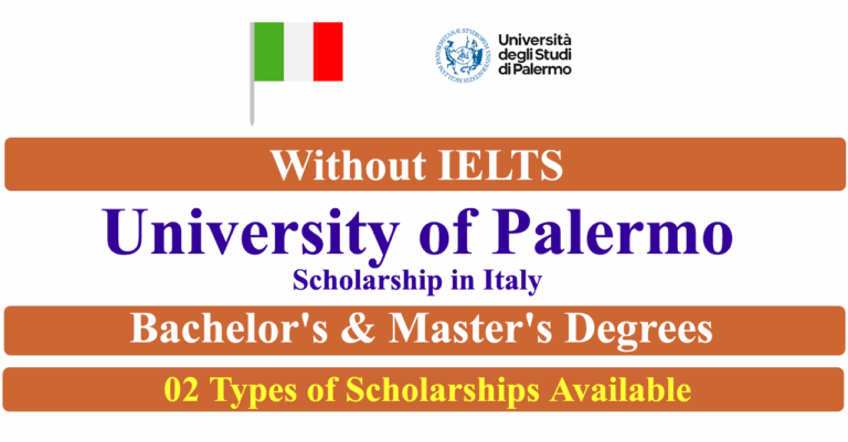 University of Palermo Scholarship 2025-26 in Italy (Without IELTS)
