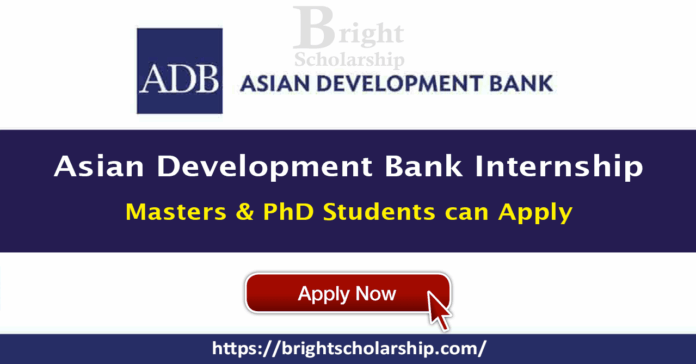 Asian Development Bank Internship 2026 (Fully Funded)