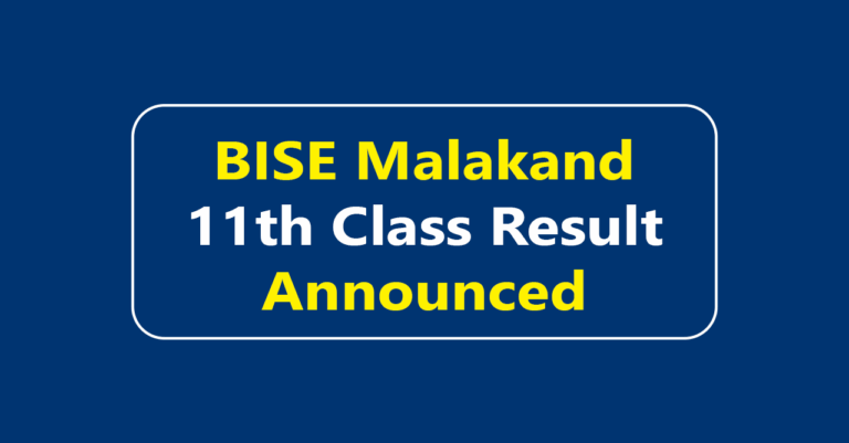 BISE Malakand 11th Class Result 2025 | Malakand Board 11th Class Result 2025