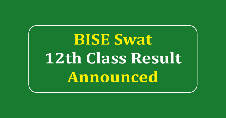 BISE Swat 12th Class Result 2025 | Swat Board 12th Class Result 2025