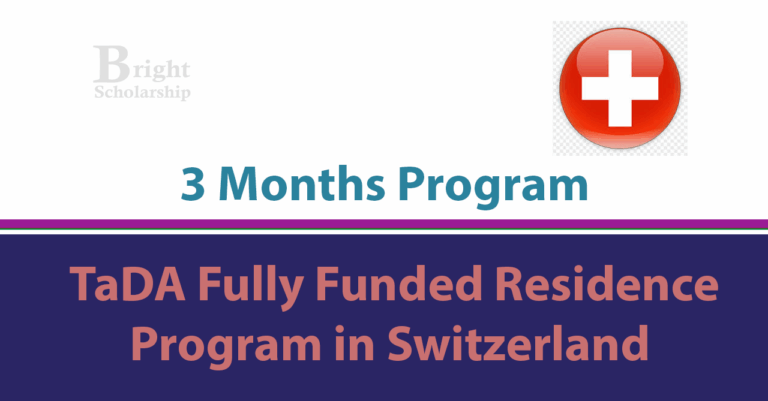 Switzerland TaDA Residence Program 2026 (Fully Funded)