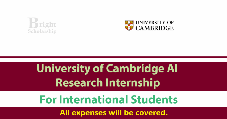 University of Cambridge AI Research Internship 2026 (Funded)