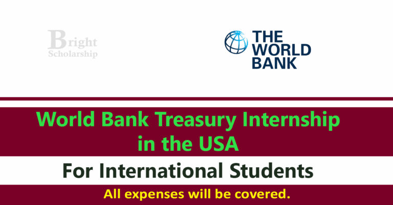 World Bank Treasury Summer Internship 2026 in USA (Paid)