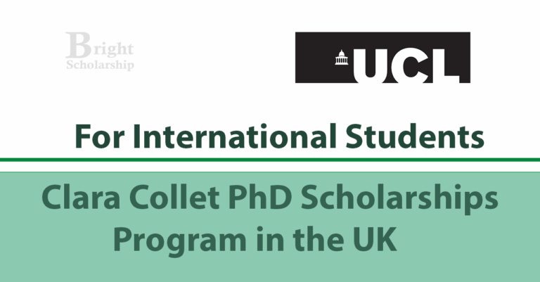 Clara Collet PhD Scholarship 2026 in UK (Funded)