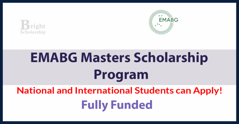 Erasmus Mundus EMABG Scholarship 2026 (Fully Funded)