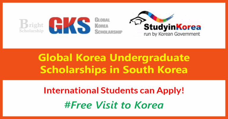 Global Korea Undergraduate Scholarships 2026 in South Korea (Fully Funded)