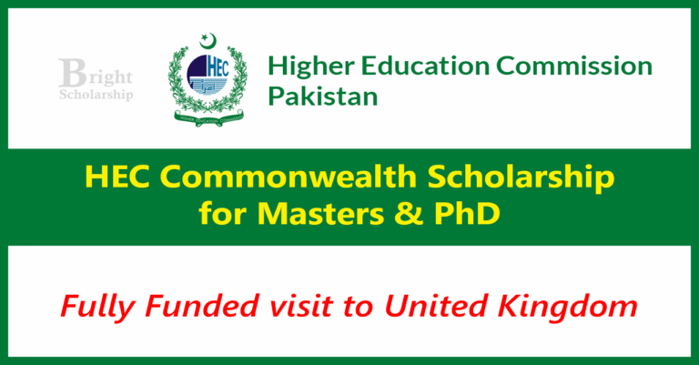 HEC Commonwealth Scholarship 2026 for Masters & PhD (Fully Funded)