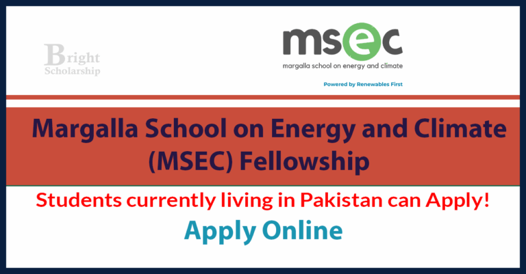 MSEC Fellowship Program 2025 in Pakistan (Fully Funded)