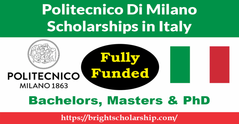 Politecnico Di Milano Scholarships 2026 in Italy (Fully Funded)