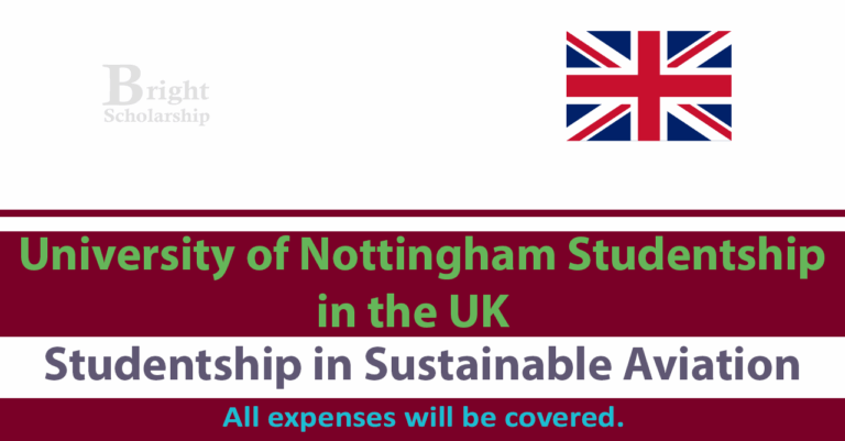 University of Nottingham PhD Studentship 2026 in UK (Funded)