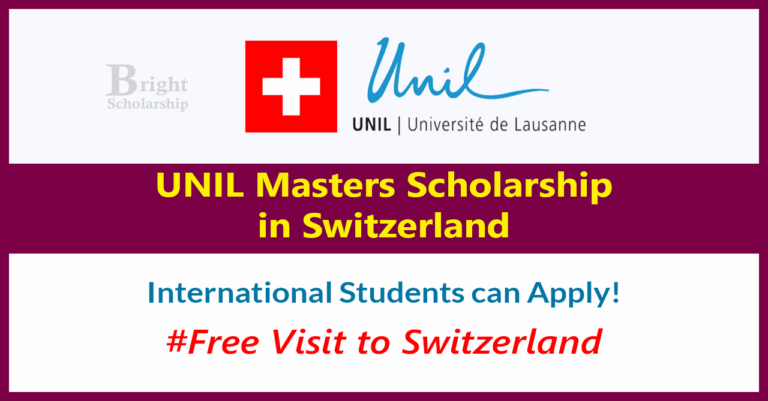UNIL Masters Scholarship 2026 in Switzerland (Funded)