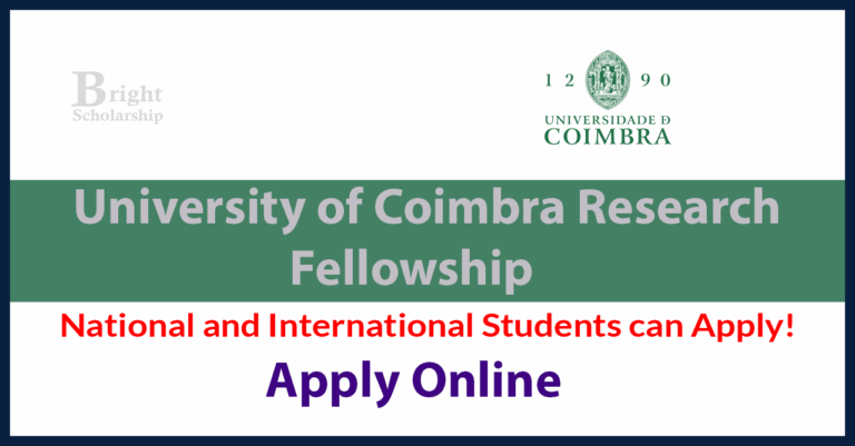 University of Coimbra Research Fellowship 2026 in Portugal (Funded)