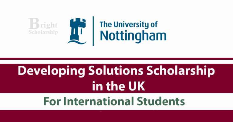 Developing Solutions Masters Scholarship 2026 in UK (Funded)