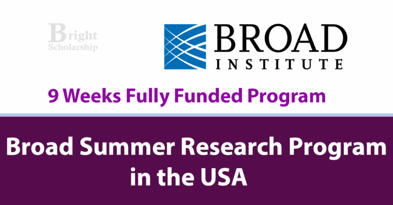 Broad Summer Research Program 2026 in USA (Fully Funded)