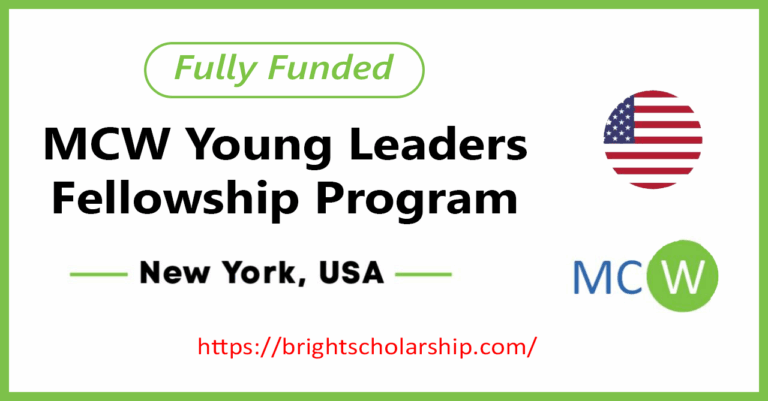 MCW Young Leaders Fellowship Program 2026 in USA (Fully Funded)