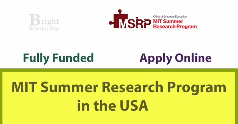 MIT Summer Research Program 2026 in USA (Fully Funded)