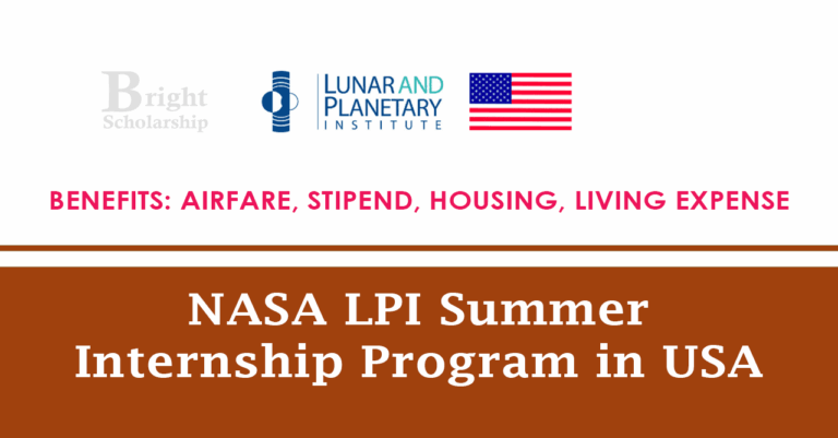 NASA LPI Summer Internship Program 2026 in USA (Fully Funded)