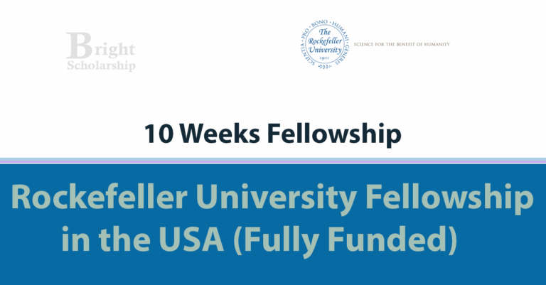 Rockefeller University Summer Fellowship 2026 in USA (Fully Funded)