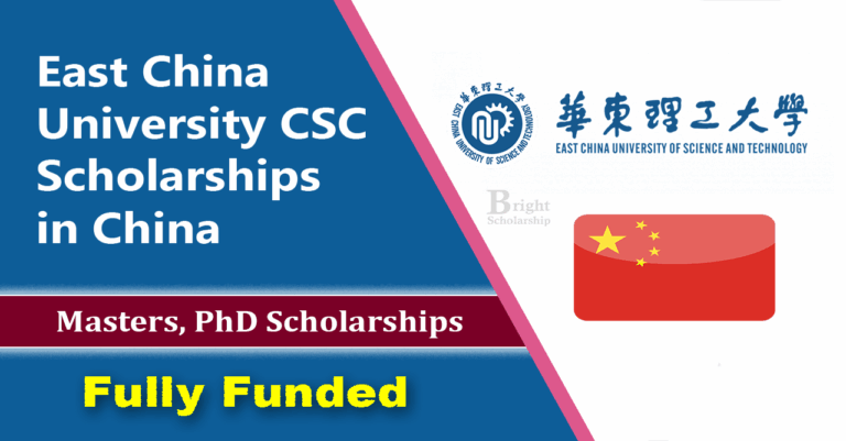 East China University CSC Scholarships 2026 in China (Fully Funded)