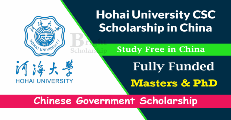 Hohai University CSC Scholarship 2026 in China (Fully Funded)