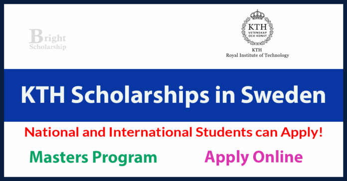 KTH Masters Scholarship 2026 in Sweden (Funded)