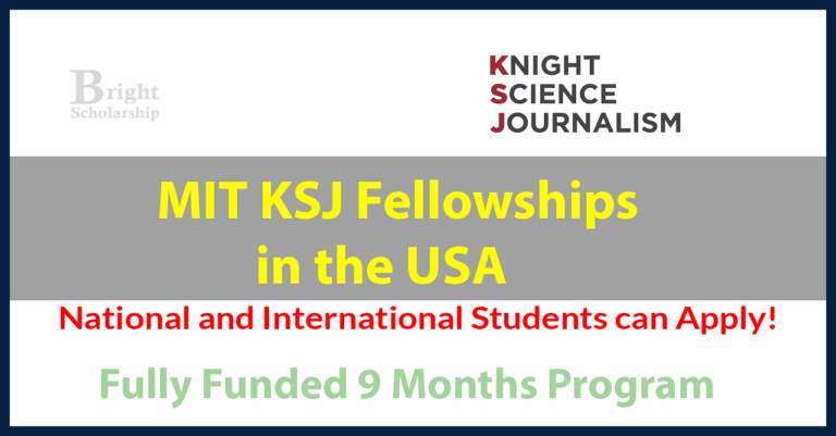 MIT KSJ Fellowship 2026 in USA (Fully Funded)
