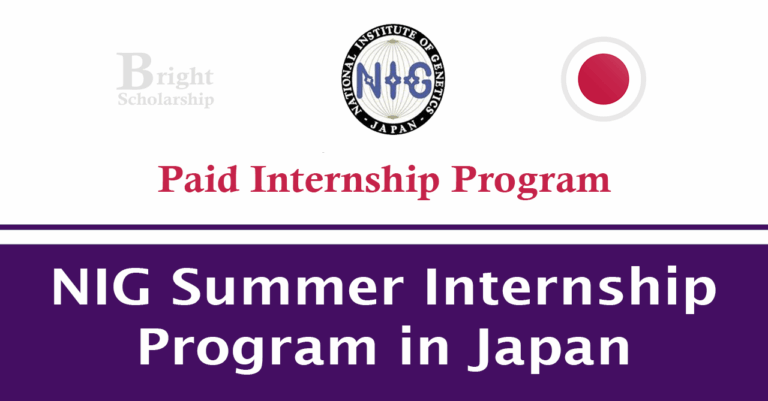 NIG Summer Internship Program 2026 in Japan (Fully Funded)