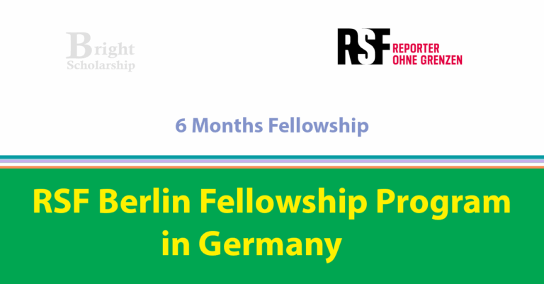RSF Berlin Fellowship Program 2026 in Germany (Fully Funded)