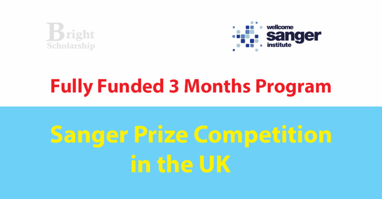 Sanger Prize Competition 2026 in UK (Fully Funded)