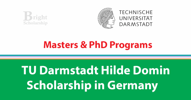 TU Darmstadt Hilde Domin Scholarship 2026 in Germany (Funded)