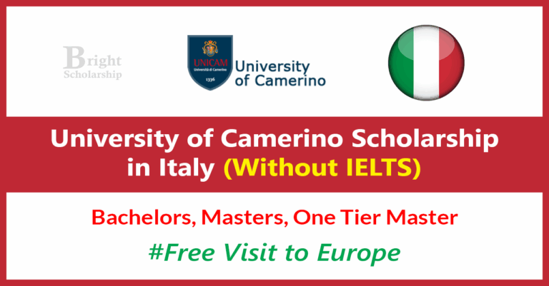 University of Camerino Scholarship 2026 in Italy (Without IELTS)