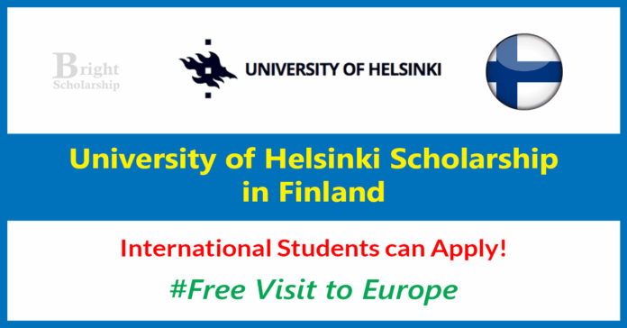 University of Helsinki Scholarship 2026 in Finland (Funded)